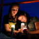 Melody Stout and Hannah Payan comfort each other during a vigil for victims of the shooting that occurred earlier in the day at a shopping center, Aug. 3, 2019, in El Paso, Texas.